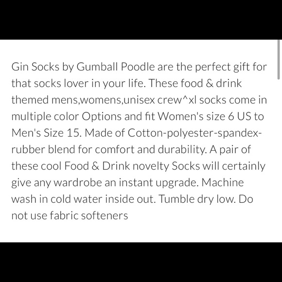 Men’s Unisex Novelty Fun Socks GIN Unisex - Picture 13 of 13